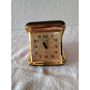 Vintage Bucherer Travel Alarm Clock – Working – Made in Germany